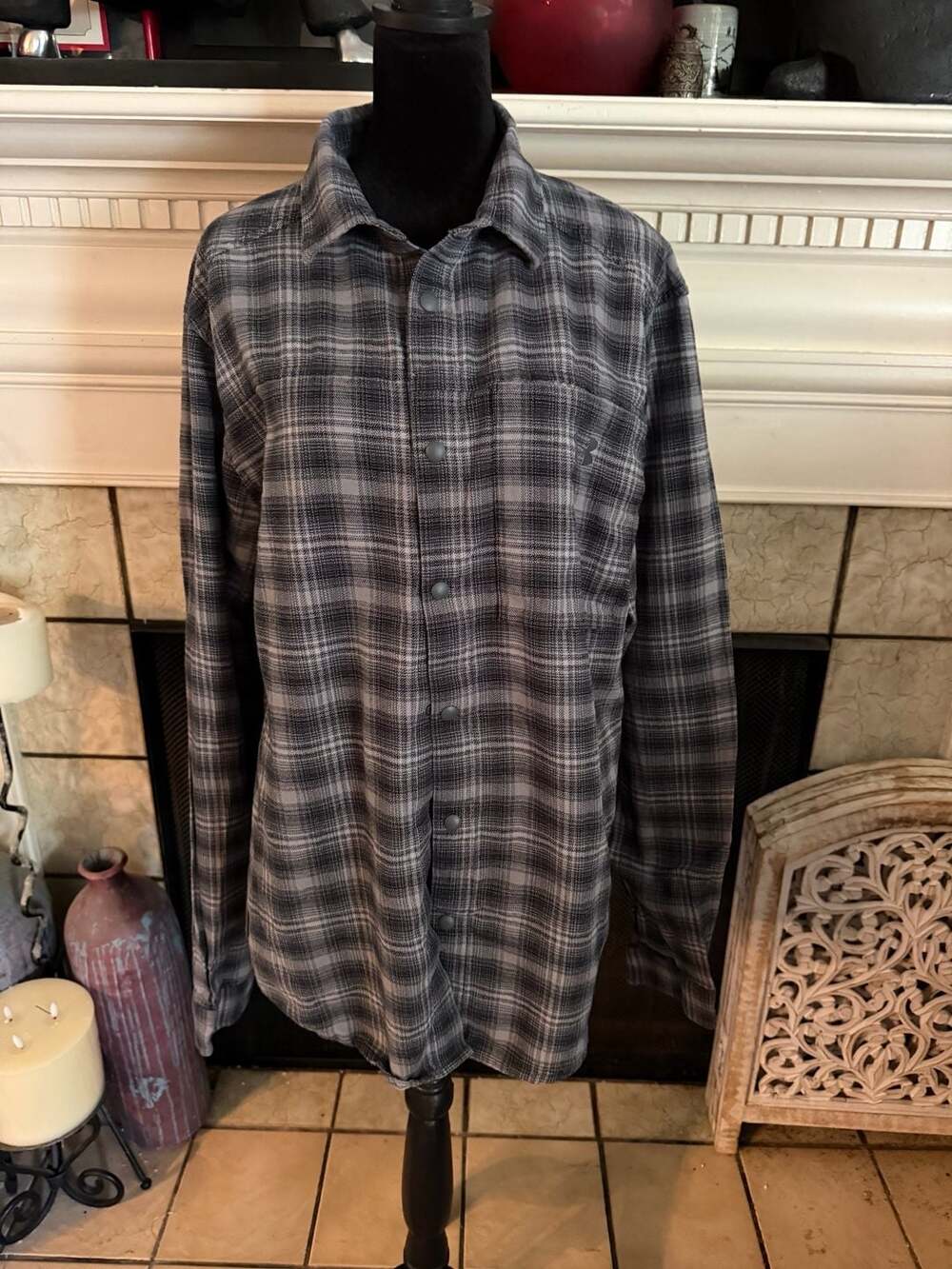 Under Armour Tradesman Long Sleeve Plaid Snap-Front Flannel Shirt